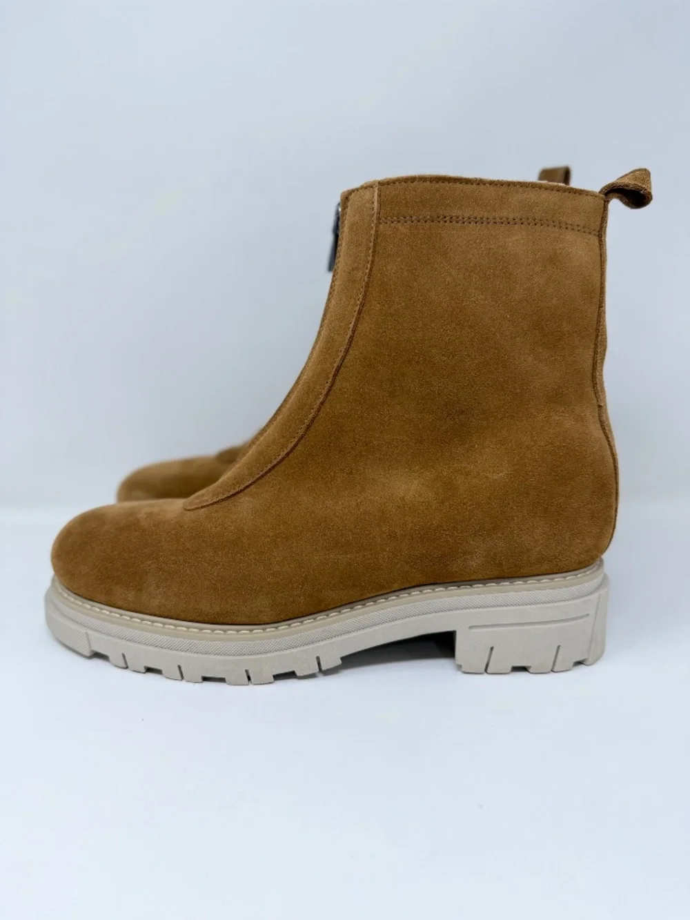 New La Canadienne Delta City Dry Zip Boots Toffee Sz 9.5